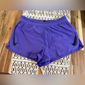 NIKE Aeroswift Running Racing 2" Shorts woman’s size s Purple Lined